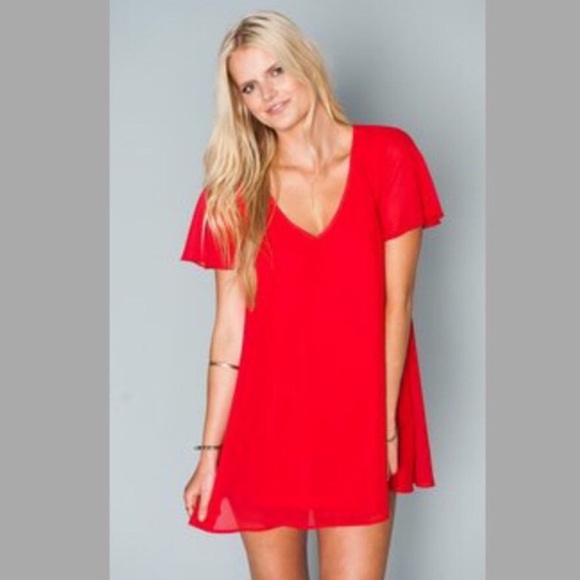 Show Me Your MuMu Kylie Mini Red Dress Size XS - Picture 10 of 10